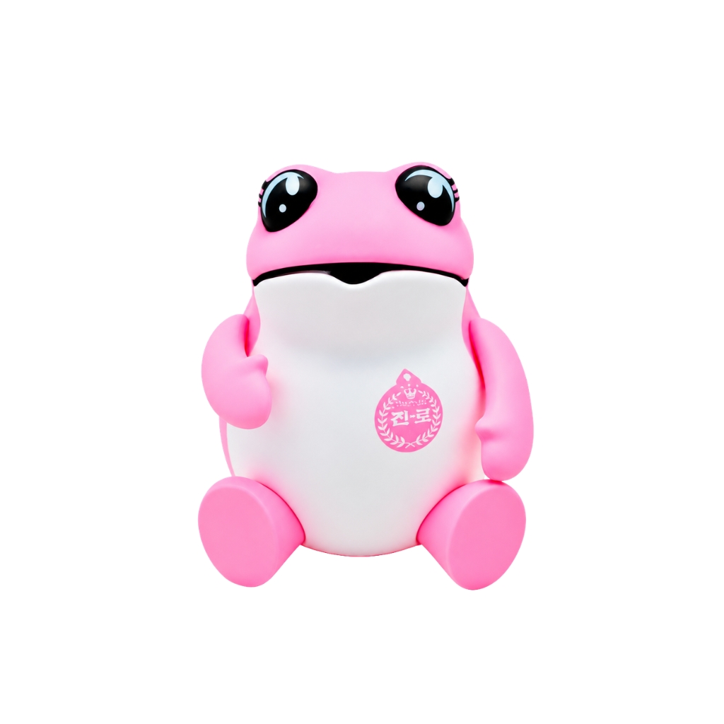 [700100] FIGURA SAPO ROSA *JINRO* 真露粉蟾摆件