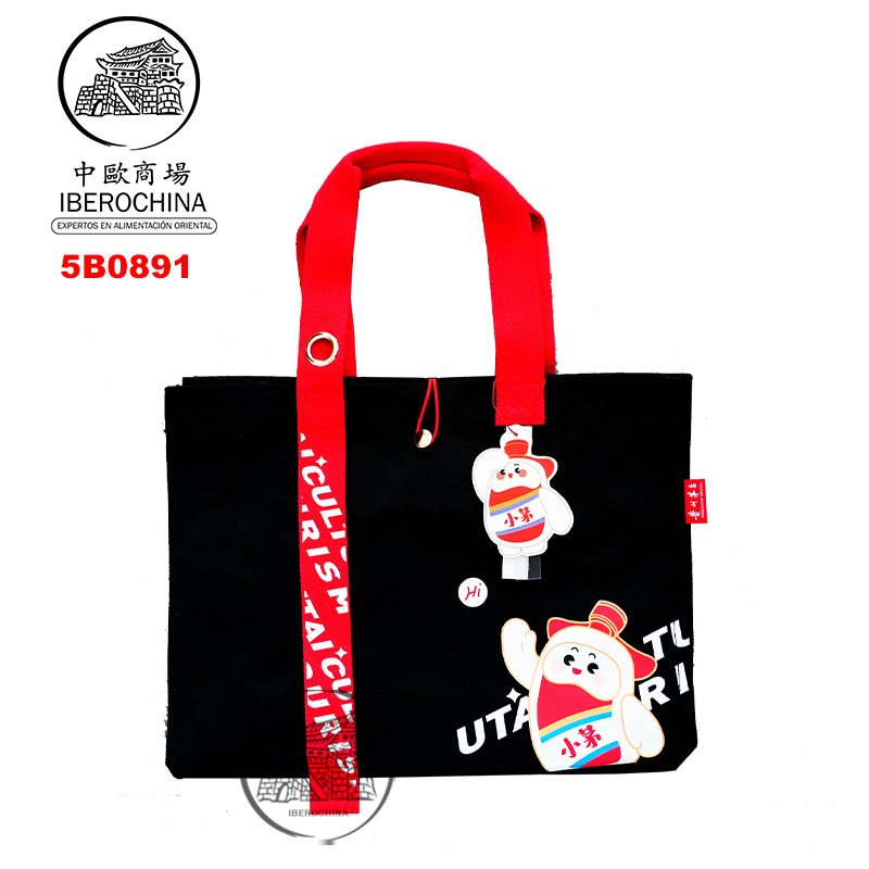 BOLSO NEGRO *MOUTAI* 茅台黑色帆布包