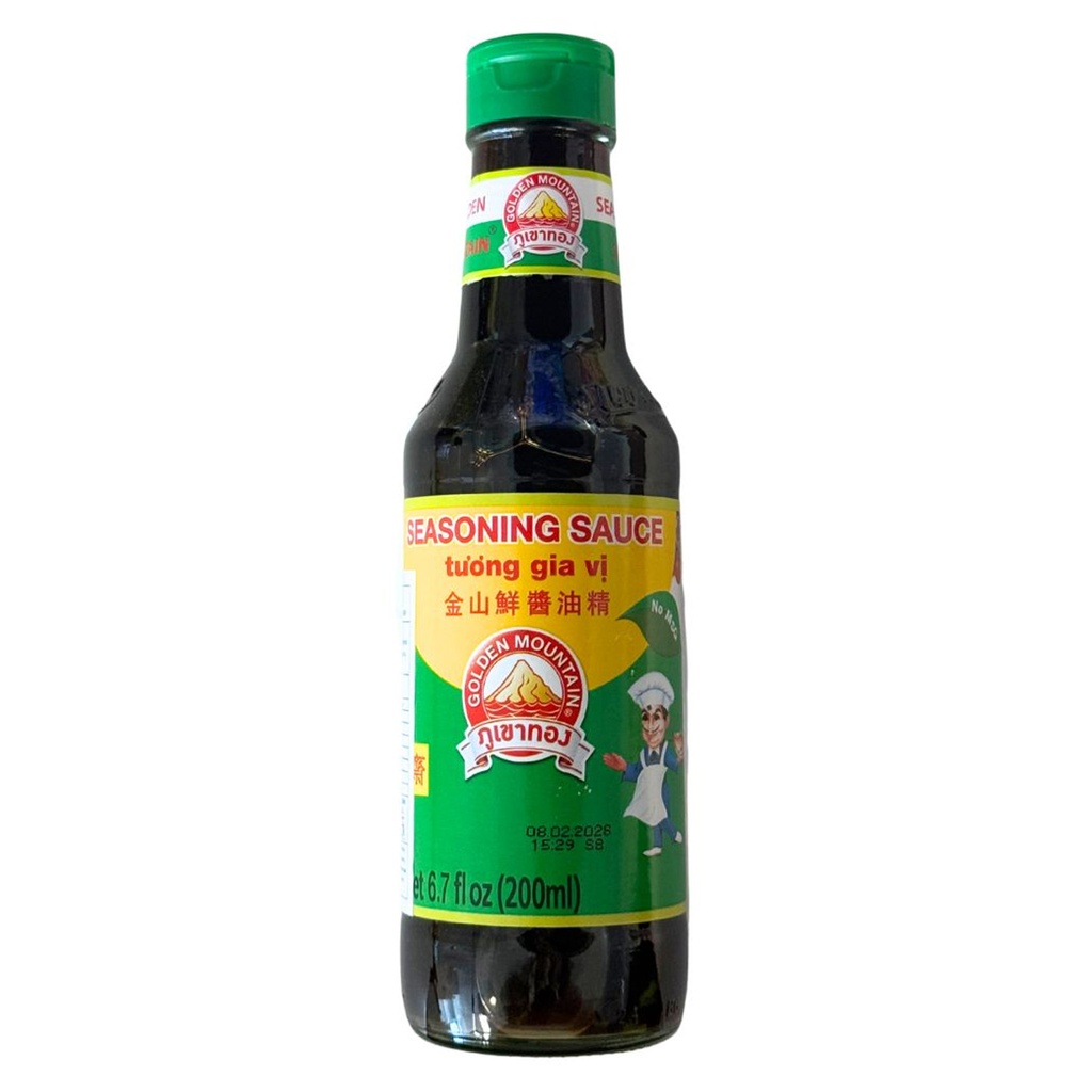 [502586/5S1049] SALSA SOJA CONDIMENTO*GOLDEN MOUNTAIN*仁和園(綠蓋)调味酱油24/200ML
