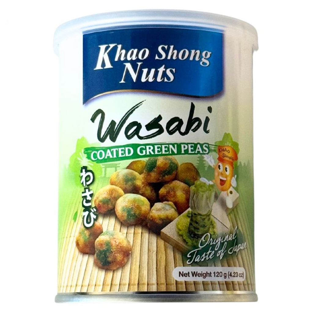 [502131/5G0501] GUISANTES SABOR WASABI *KHAO SHONG* 芥末味青豆 120g/24