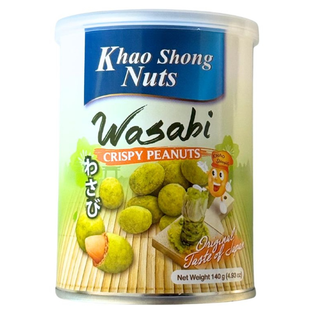 [501824/5C0976] CACAHUETES SABOR WASABI *KHAO SHONG* 芥末味花生 140g/24