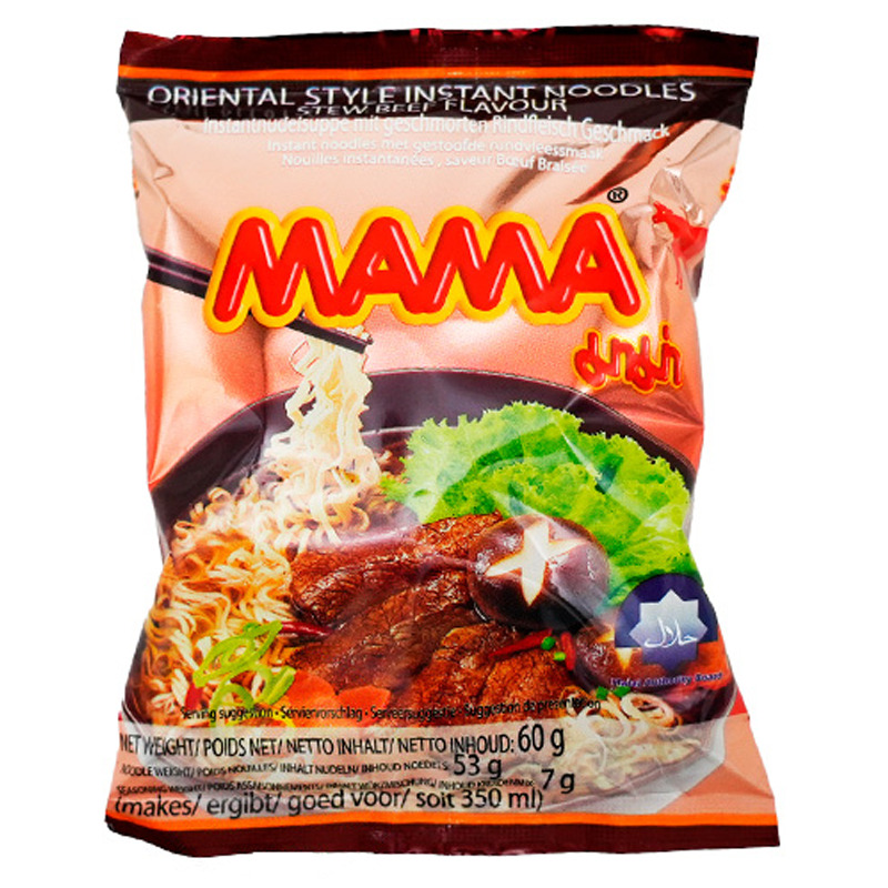 FIDEO CARNE GUISADA *MAMA* 妈妈炖牛肉方便面 60g/30