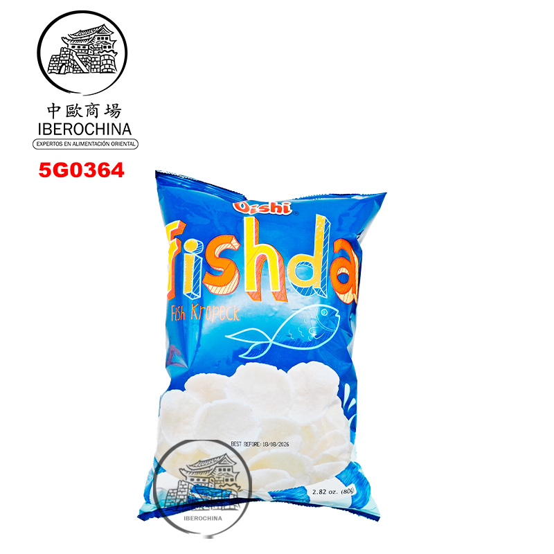 GALLETA PESCADO FISHDA*OISHI 上好佳魚肉白片80G/20