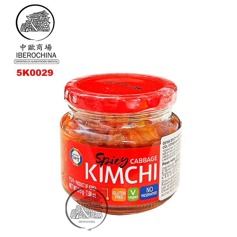 KIMCHI PICANTE KOREANO*WANG* 韩国瓶装泡菜 215g/12