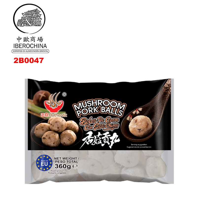 ALBONDIGA CERDO SETA CONGELADA *AUTHENTIC* 正点冻香菇贡丸 360g/24