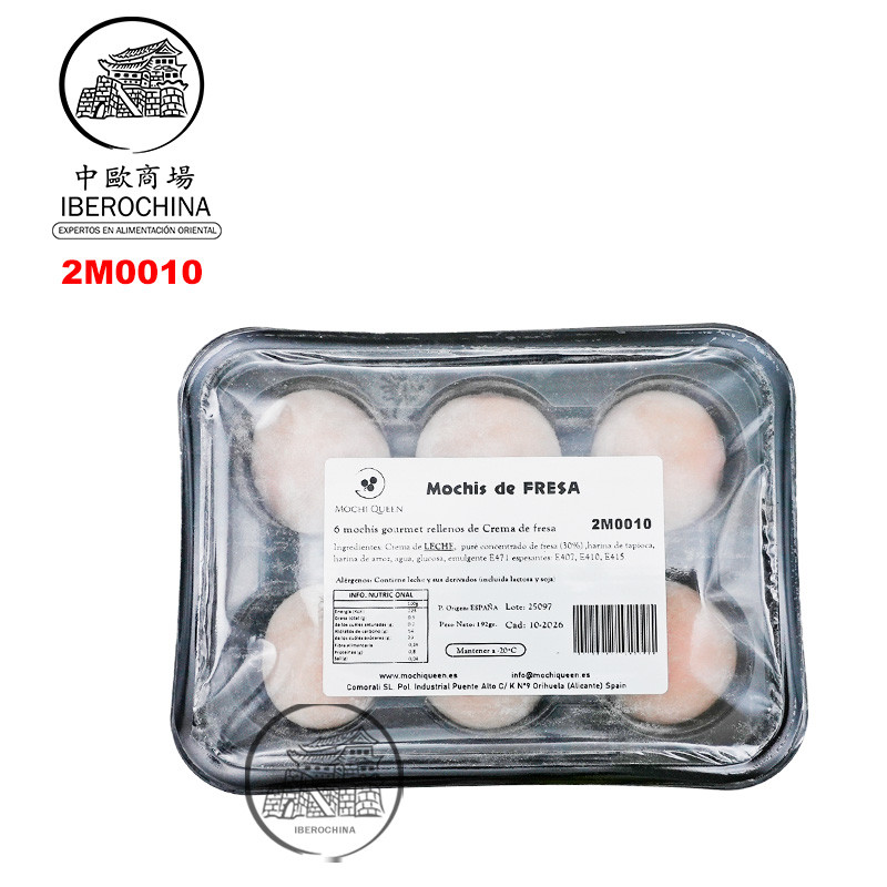 MOCHI FRESA CONGELADO *MOCHI QUEEN* 雪后冻草莓麻糬 210g/6u/10