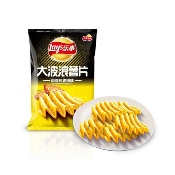 CHIP ONDULADA ALITAS DE POLLO *LAYS* 乐事薯片波浪鸡翅味 70g/22
