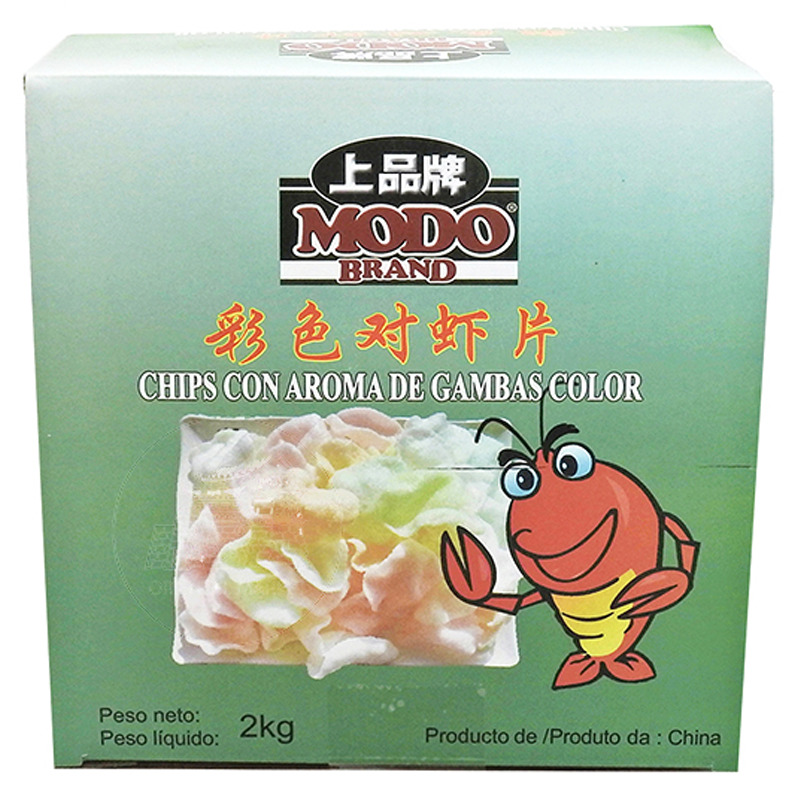 [501891/5C0250] CHIPS GAMBA COLOR *MODO* 上品彩色虾片大盒 2kg/6