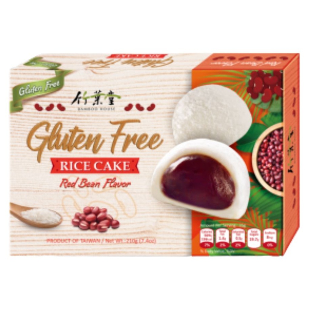 [502251/5P0910] MOCHI SOJA ROJA SIN GLUTEN *BAMBOO HOUSE* 竹叶堂无麸质红豆麻糬 210g/24