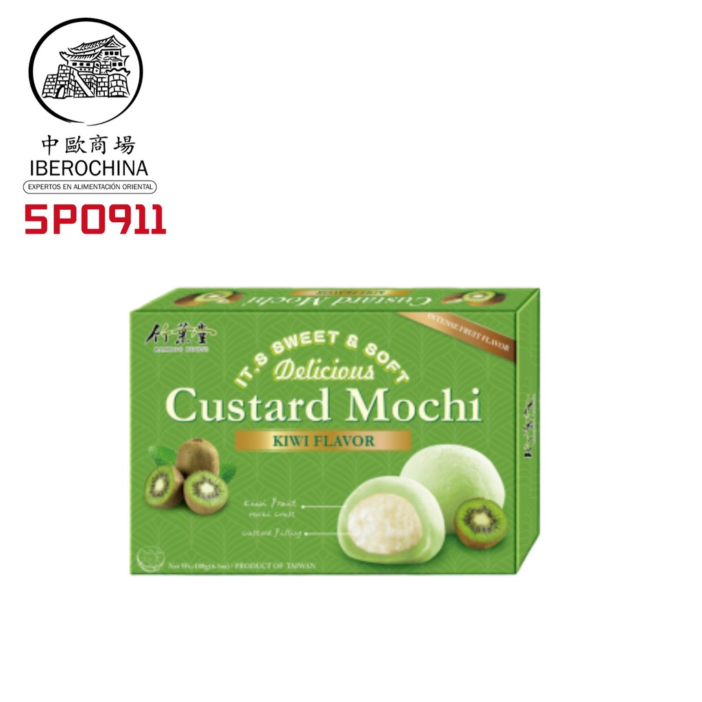 PASTEL MOCHI KIWI 卡士达奇异果口味麻糬 180g/24