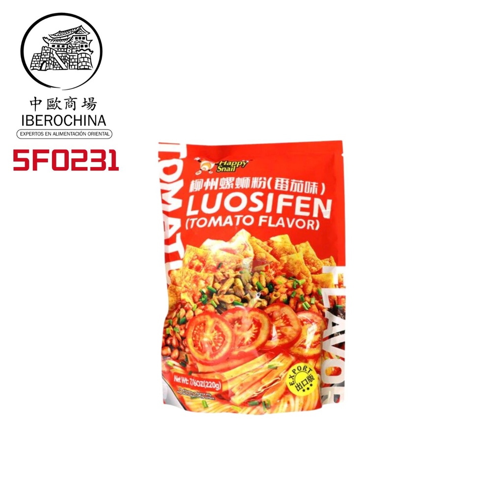 FIDEO ARROZ SABOR TOMATE *好欢螺* 番茄味螺蛳粉 220g/26