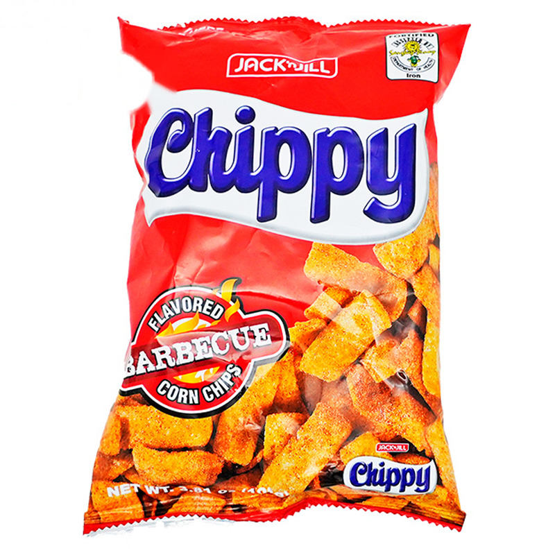 CHIPS BBQ CHIPPY *JACK&JILL* 菲燒烤味薄片108G/50