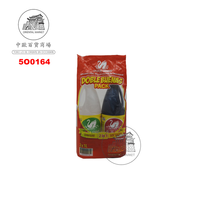 PACK SALSA SOJA Y VINAGRE *SILVER SWAN* 银天鹅酱油与醋礼盒 2L/6