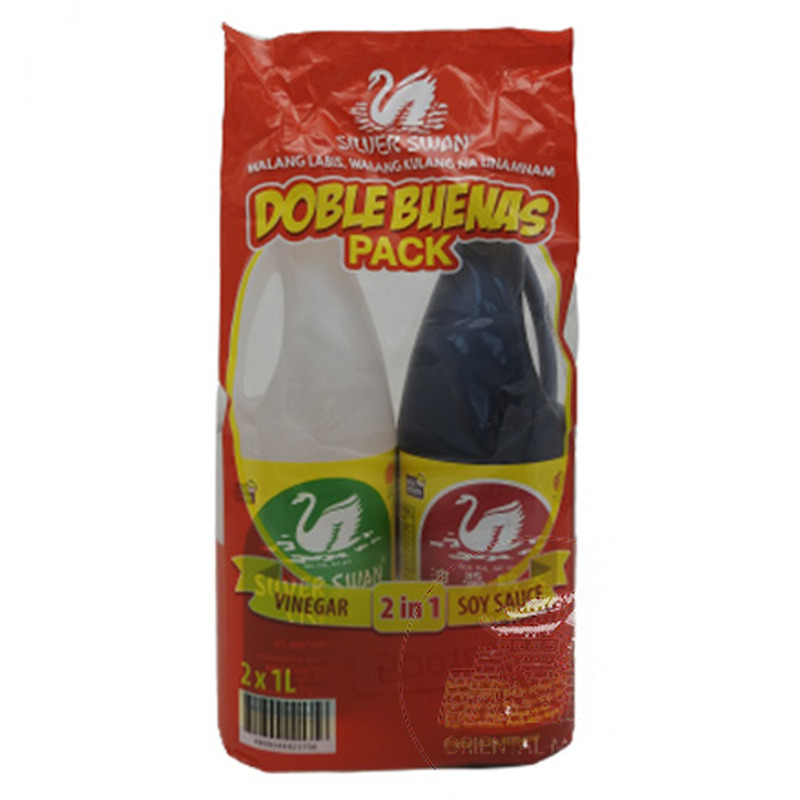 [502290/5O0164] PACK SALSA SOJA Y VINAGRE *SILVER SWAN* 银天鹅酱油与醋礼盒 2L/6