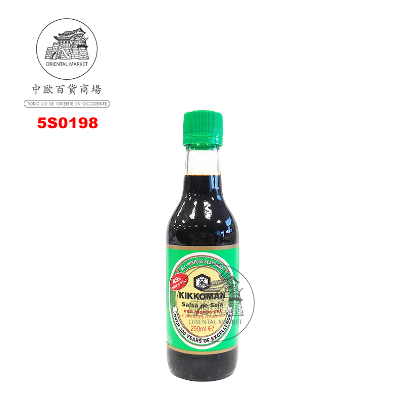 SALSA SOJA BAJA EN SAL *KIKKOMAN* 日本万字低盐酱油 250ml/6