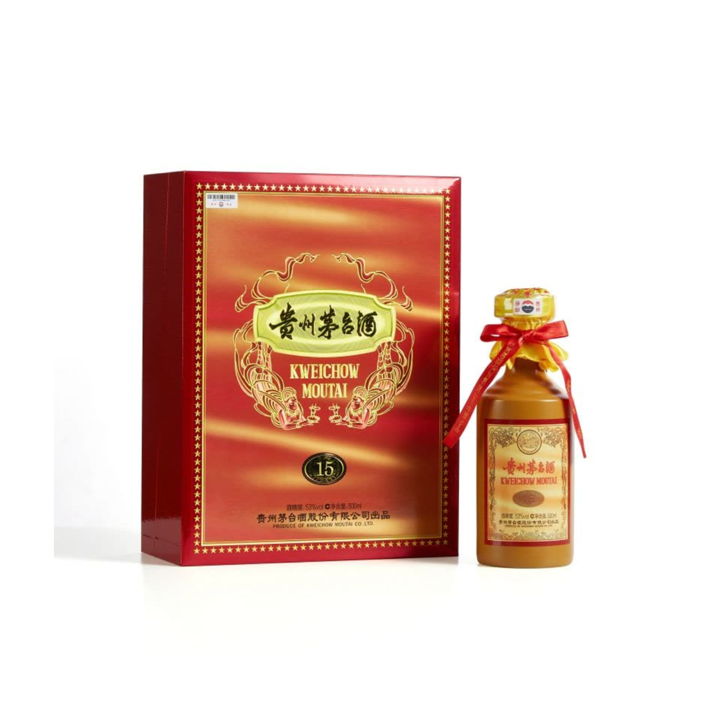 AGUARDIENTE (53%) 15 AÑOS *MOUTAI* 茅台酒十五年礼盒装 500ml/6