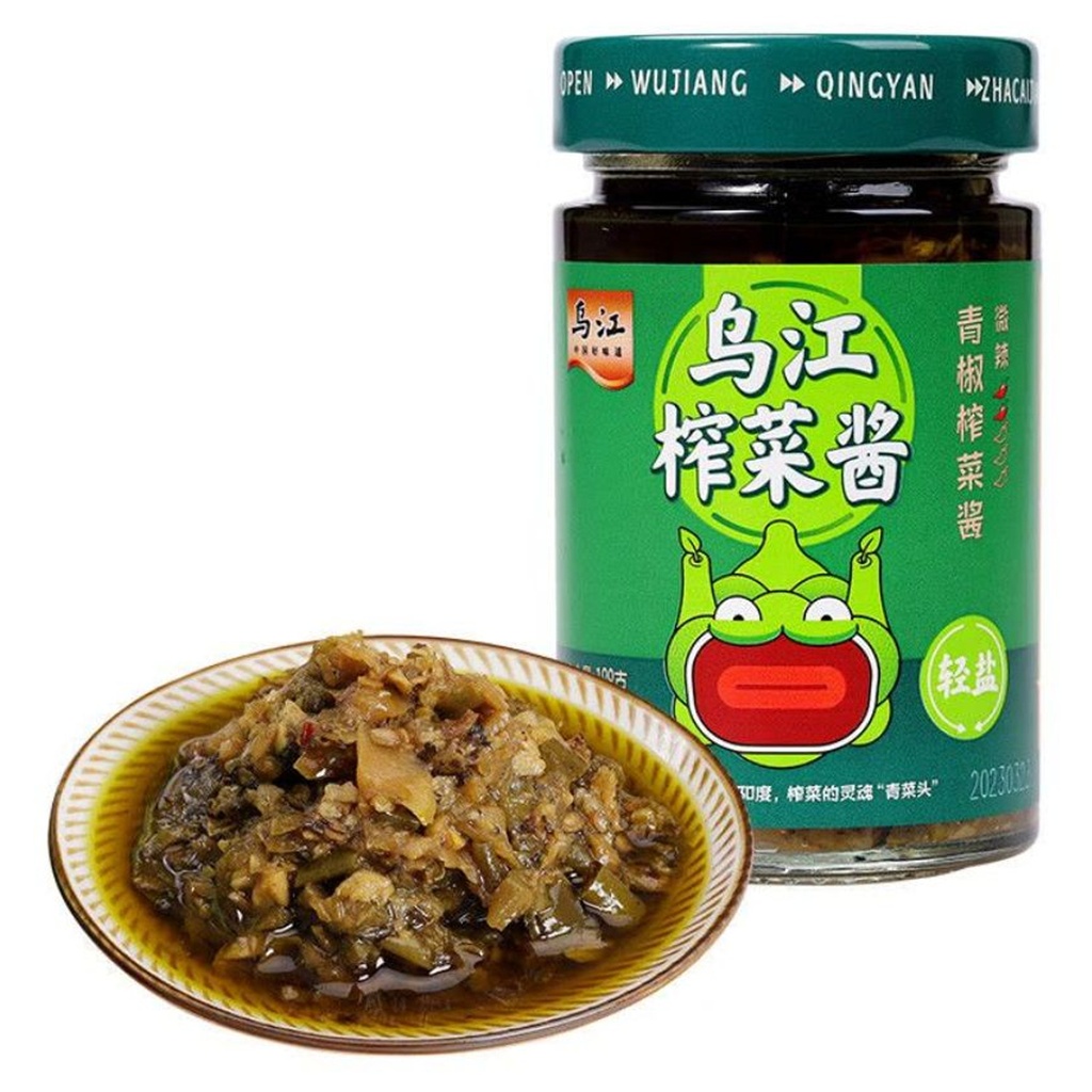 [502534/5S1063] SALSA MOSTAZA CONSER PIMIENTA VERDE *WUJIANG* 乌江榨菜酱 青椒188g/12