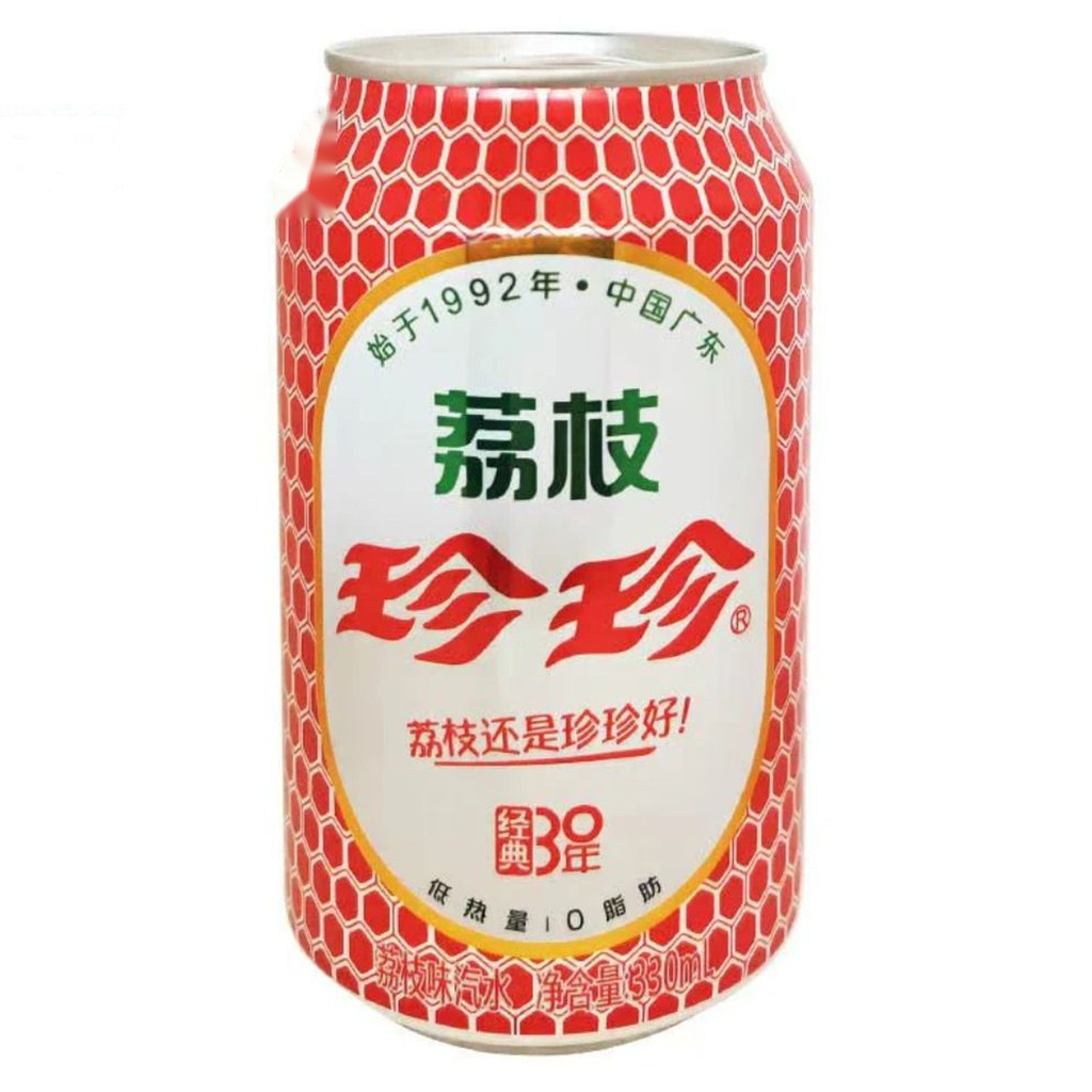 [501721/5B0914] BEBIDA GASEOSA SABOR A LICHI *珍珍* 荔枝汽水 330ML/24