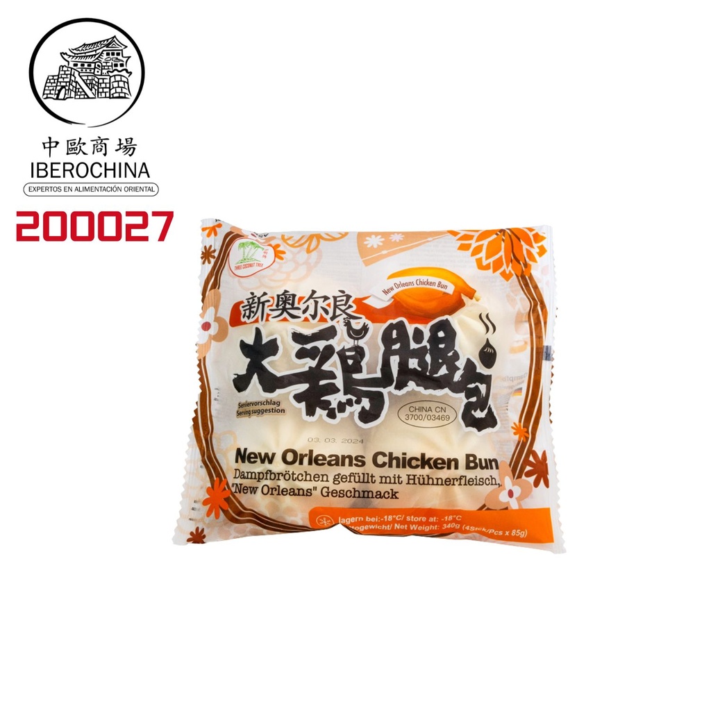 BAO POLLO NUEVA ORLEANS *ASROPA* 新奥尔良大鸡腿包 85g/12u/4