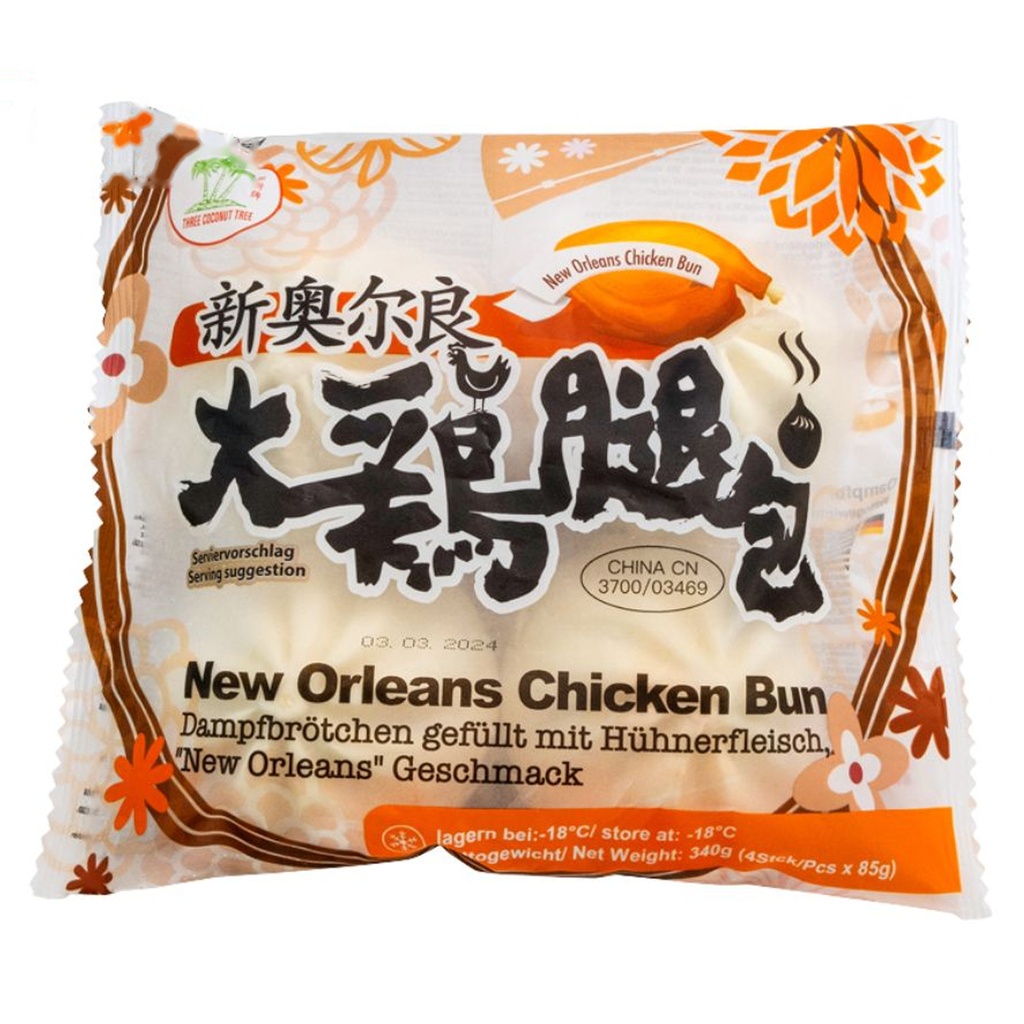 [200027] BAO POLLO NUEVA ORLEANS *ASROPA* 新奥尔良大鸡腿包 85g/12u/4