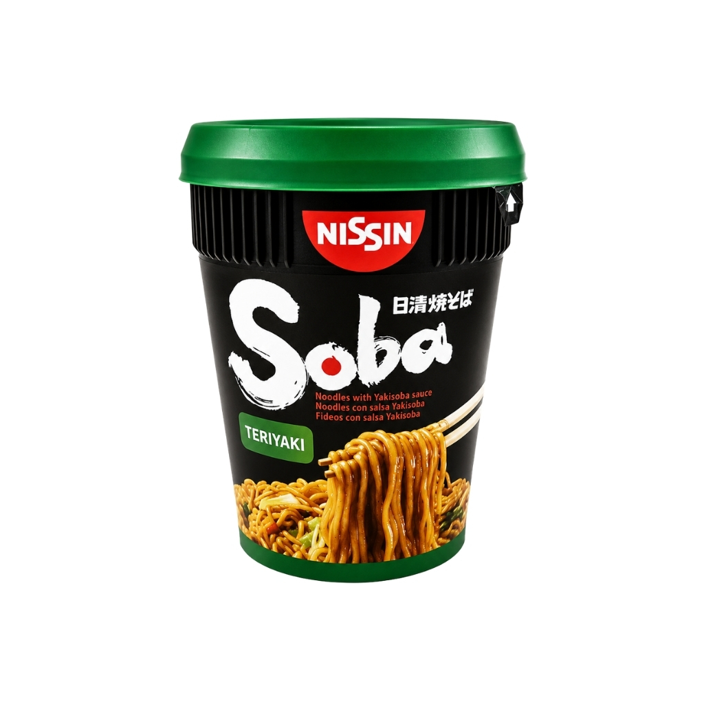 SOBA CUP TERIYAKI *NISSIN* 日清照烧杯面 90g/8