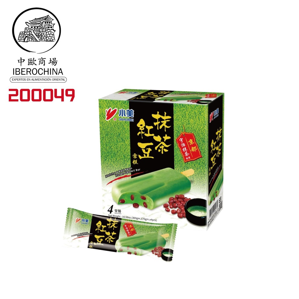 HELADO DE SOJA ROJA Y MATCHA *XIAOMEI* 小美抹茶红豆雪糕 75g/6