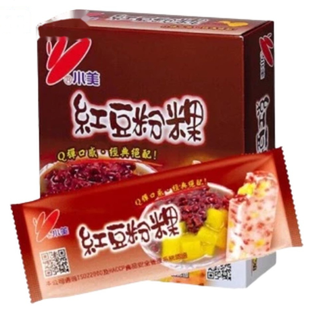 [200050] HELADO DE SOJA ROJA GELATINA *XIAOMEI* 小美红豆粉粿冰棒 75g/6