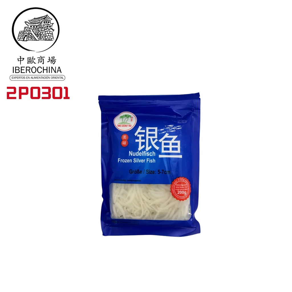 PESCADO PLATEADO 5-7cm *ASROPA* 中国银鱼 5-7cm 250g/40