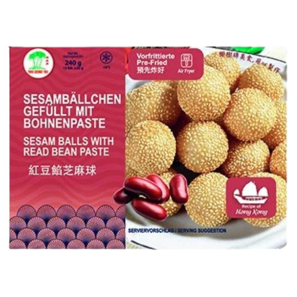 [200032] BOLA DE SESAMO DE SOJA ROJA 红豆芝麻球 预炸 240g/21
