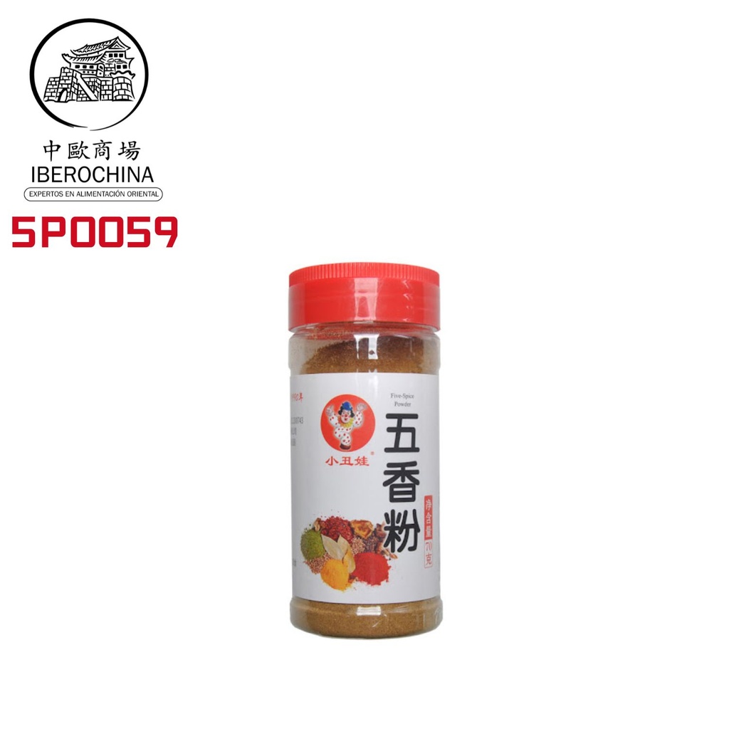 POLVO  CINCO ESPECIAS 小丑娃五香粉(瓶) 70g/18