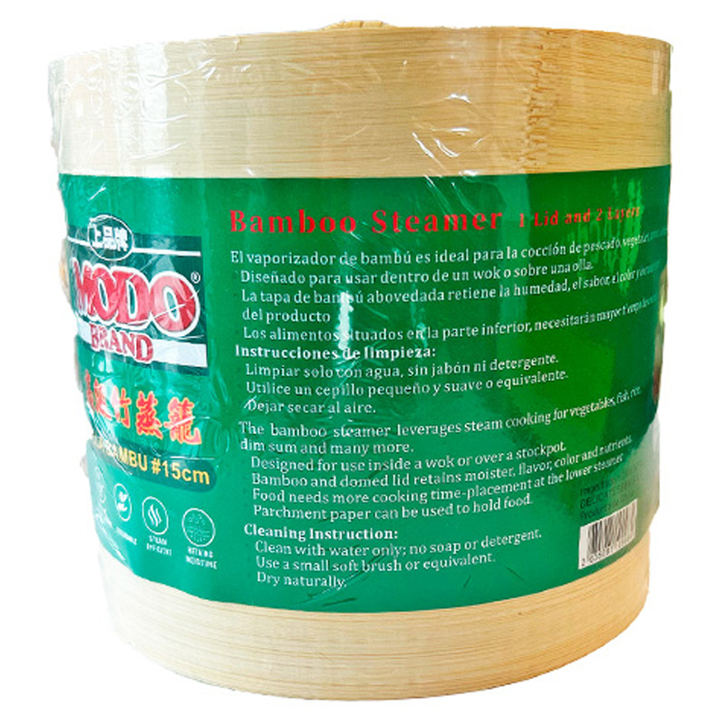 [900446/5O0046] VAPORERA BAMBU 6.5'' (15cm) 套裝竹蒸笼 /24
