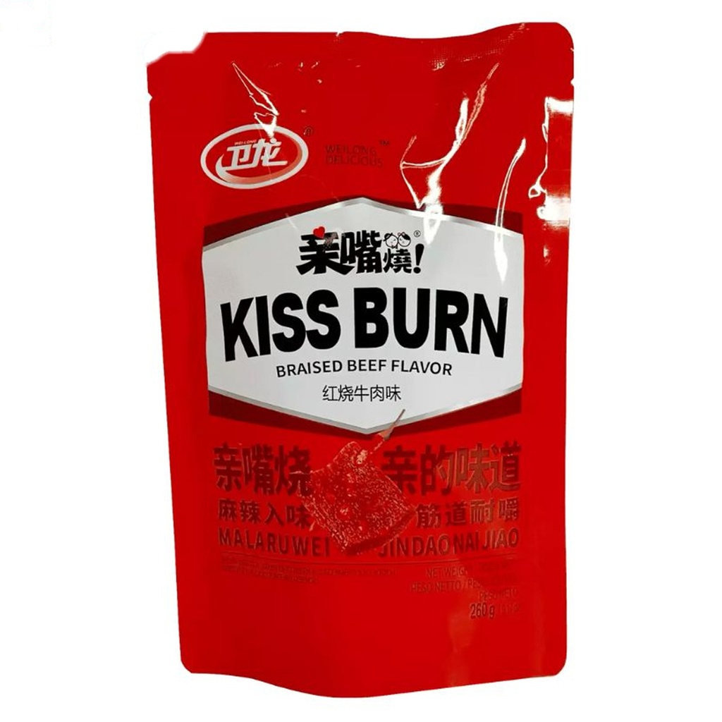 [502178/5K0032] KISS BURN TERNERA *WEILONG* 卫龙亲嘴烧牛肉味 260G/20
