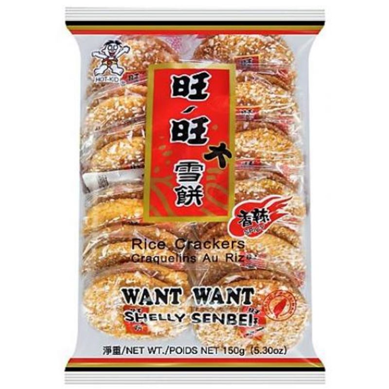 GALLETA ARROZ PICANTE *WANT WANT* 旺旺雪饼辣味 150g/20