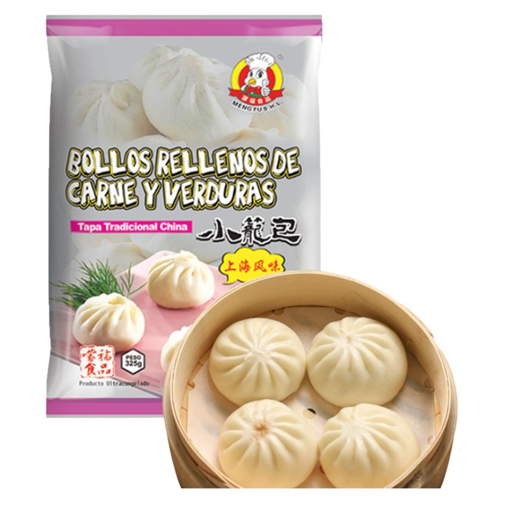 [200705/2X0011] BOLLO CARNE Y VERDURA CONGELADO *MENGFU* 蒙福冻经典小笼包 300g/6