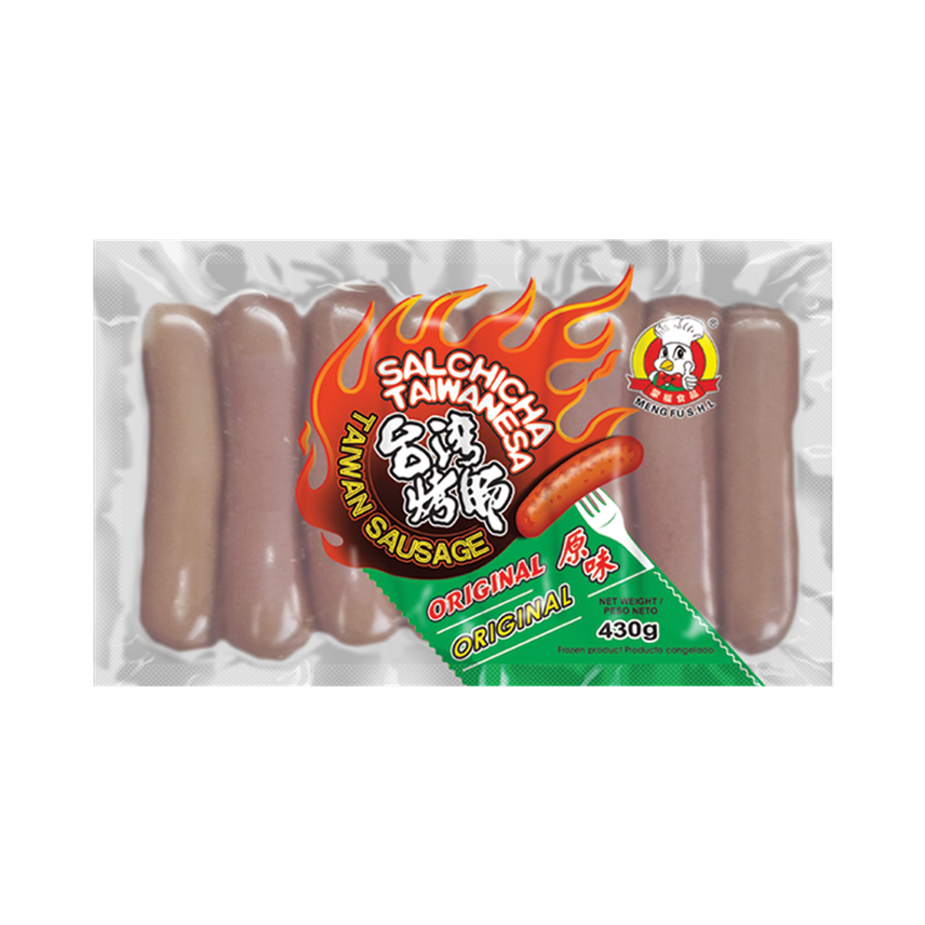 [200672/2S0041] SALCHICHA TAIWAN ORIGINAL CONGELADA *MENGFU* 蒙福冻台湾原味烤肠 430g/16