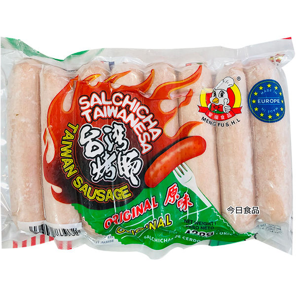 SALCHICHAS DE CERDO SABOR ORIGINAL TAIWAN *MENGFU* 蒙福台湾原味烤肠 430g/16