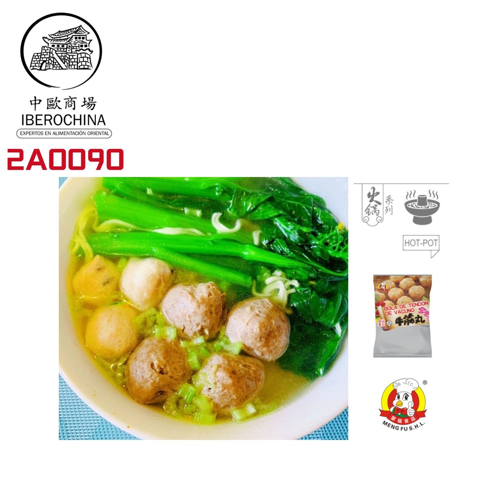 ALBONDIGA TENDON VACUNO CONGELADA *MENGFU* 蒙福冻牛筋丸 360g/16