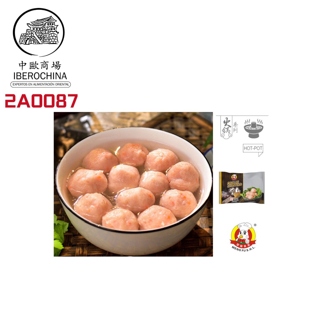 ALBONDIGA LANGOSTINO CONGELADA *MENGFU* 蒙福冻虾丸 360g/16