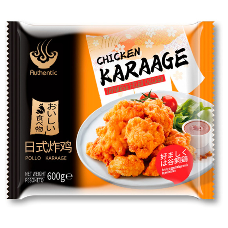 [200658/2P0308] POLLO FRITO KARAAGE CONGELADO *AUTHENTIC* 正点冻唐扬鸡块 600g/12