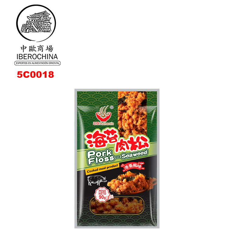 FIBRA DE CARNE DE CERDO DE SABOR NORI*MENGFU* 蒙福肉松海苔 90g/40