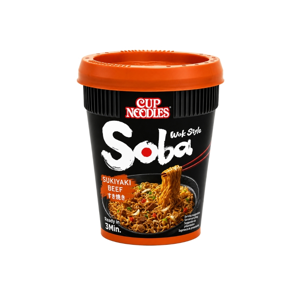 SOBA CUP SUKIYAKI TERNERA *NISSIN* 日清寿喜牛杯面 89g/8