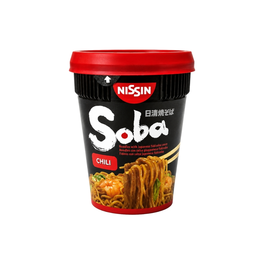 SOBA CUP CHILI *NISSIN* 日清辣炒杯面 92g/8
