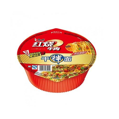 FIDEOS SECOS DE TERNERA  *MASTER KONG* 康师傅红烧牛肉干拌面 147g/12