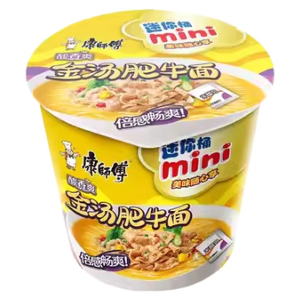 [500011] FIDEO TERNETA CON CALDO *KANGSHIFU* 康师傅金汤肥牛杯面 80g/12