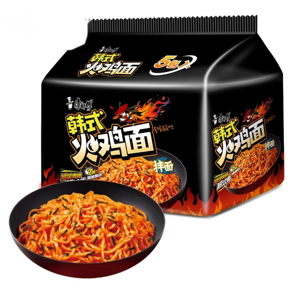 FIDEO ESTILO COREANO *KANGSHIFU* 康师傅韩式火鸡袋面 130g/5u/6