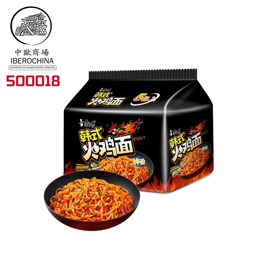 FIDEOS DE ESTILO KOREANO *MASTER  KONG* 康师傅韩式火鸡袋面 130G/5u/6