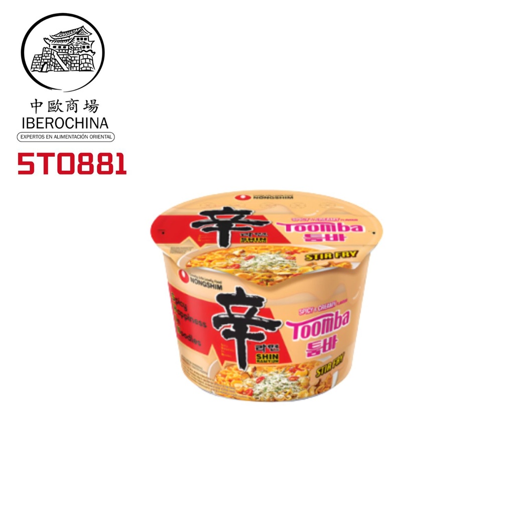 FIDEOS BOWL DE SHIN TOOMBA CREMOSA *NONGSHIM* 农心奶香拓霸碗面 113G/12