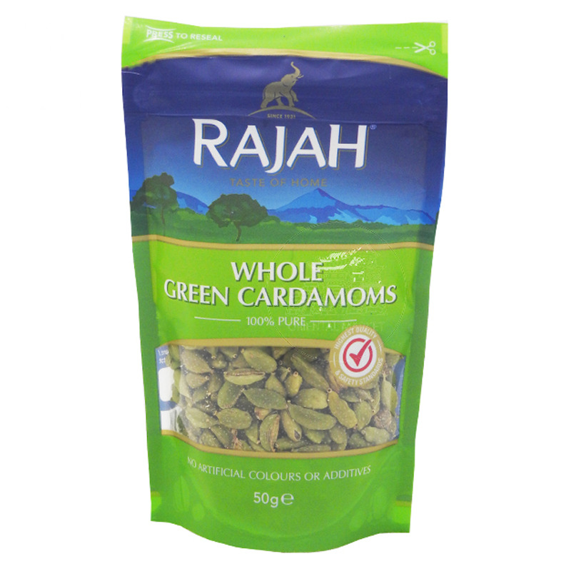 [501839/5C0104] CARDAMOMO VERDE ENTERO *RAJAH* 印度绿豆蔻 100g/10
