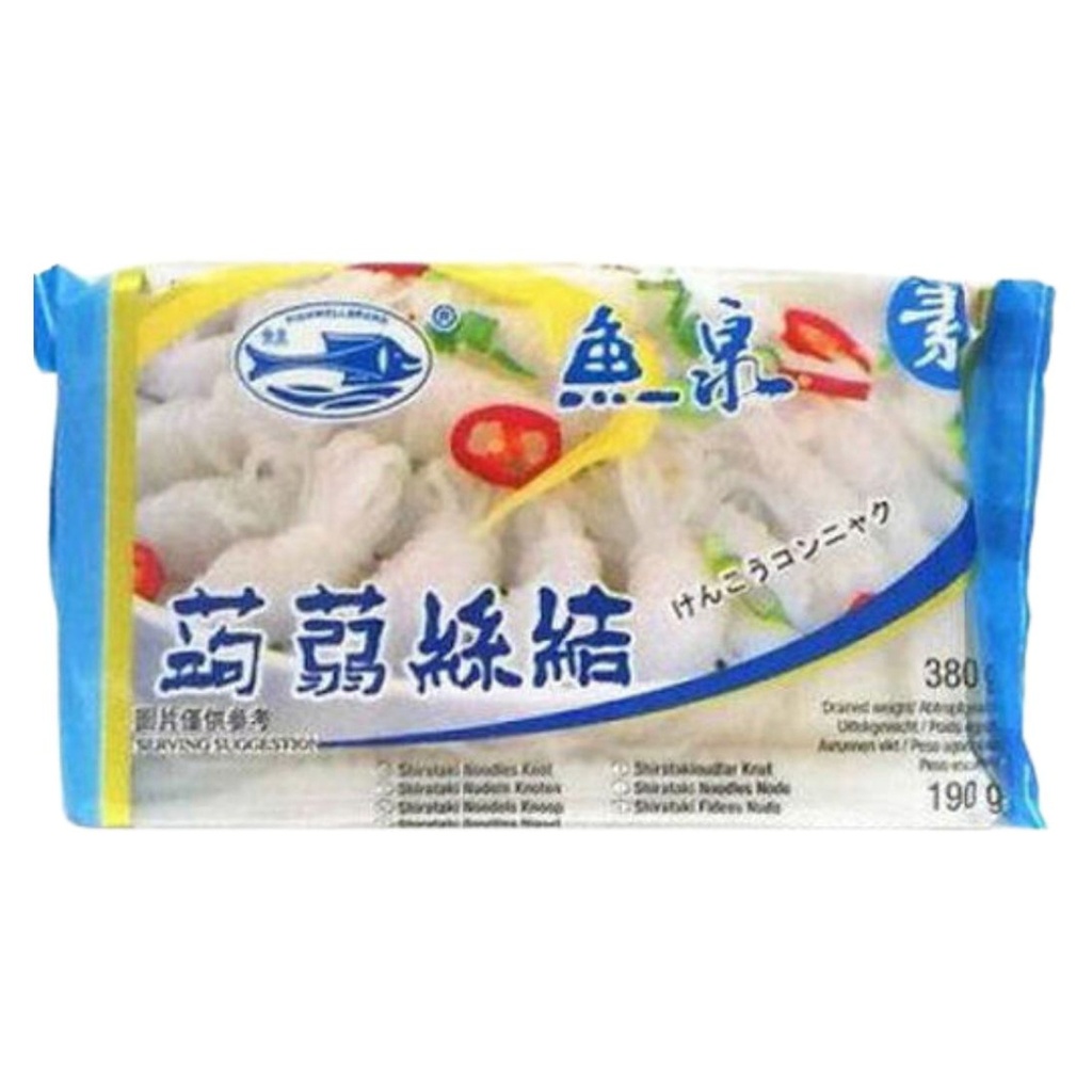 FIDEO KONJAC EN NUDO *FISHWELL* 鱼泉魔芋丝结 380g/20