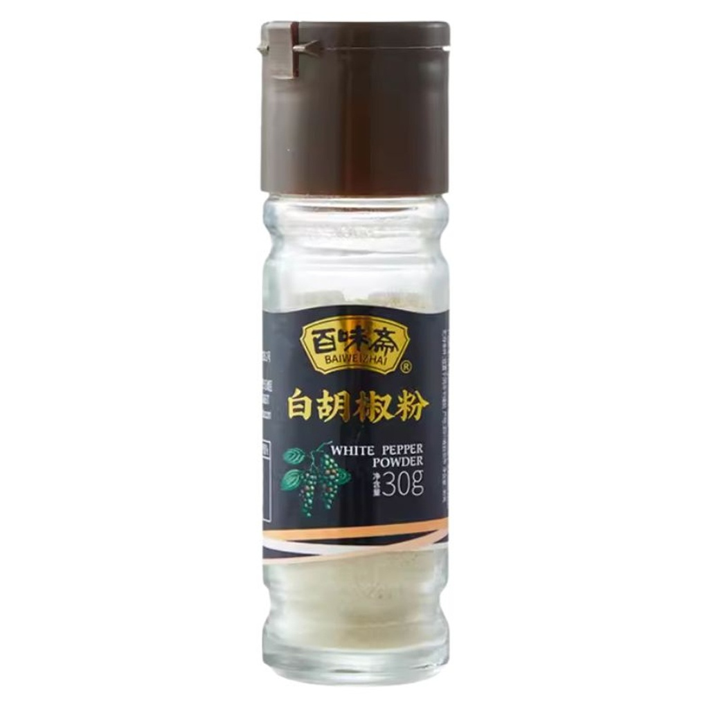 [500090] POLVO DE PIMIENTO BLANCO *BAIWEIZHAI* 百味斋白胡椒粉 30g/24